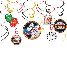 Casino Value Pack Foil Swirl Decoration