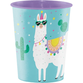 Llama Party 16 Oz Plastic Cup