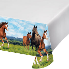 Wild Horse Plastic Tablecloth