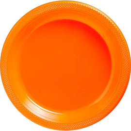 Orange Peel Plastic Plates, 10 1/4"