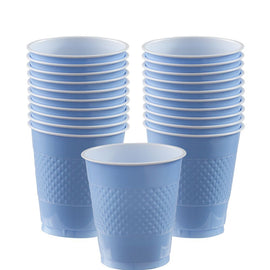 Pastel Blue Plastic Cups, 12 oz.