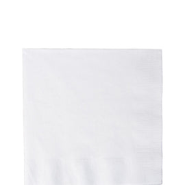 Frosty White Value Solid Luncheon Napkins