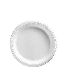 Frosty White Big Party Pack Plastic Plates, 7"