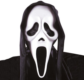Glow-in-the-Dark Scream (tm) Mask with Shroud
