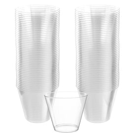 Big Party Pack Clear Plastic Tumblers, 9oz.