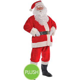 Plush Santa Suit - XXL (up to 54" chest) Costume