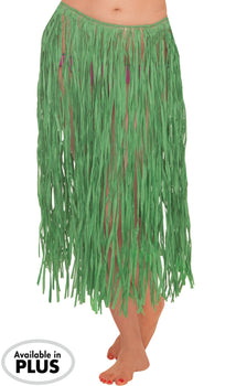 Adult XL Green Grass Hula Skirt