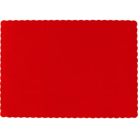Apple Red Solid Color Paper Placemats
