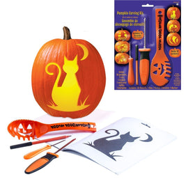 Basic Pumpkin Carving Kit w/Stencils