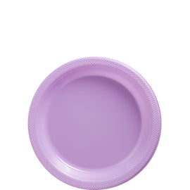 Lavender Plastic Plates, 7"