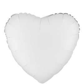 Foil Balloon - 18" Heart White