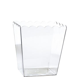 Clear Scalloped Container, Medium