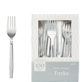 High Count Boxed Forks - Silver
