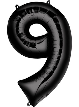 Foil Balloon - Jumbo Black Number 9