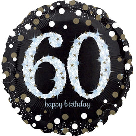 Foil Balloon - Sparkling Birthday 60