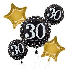 Foil Balloon - Bouquet Sparkling Birthday 30