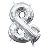 Foil Balloon - Mini Symbol Silver & 16 Inch Air-Filled Only