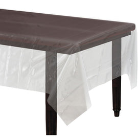 Clear Rectangular Plastic Table Cover, 54" x 108"