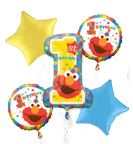 Foil Balloon - Bouquet Sesame Street 1St Birthday