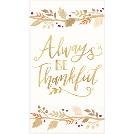 Always Be Thankful Guest Towel
