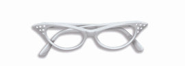 Glasses - Rhinestone White