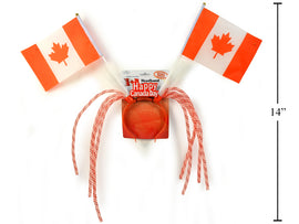 "Happy Canada Day" Flag Head