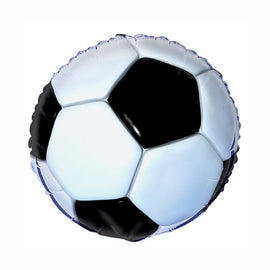 3D Soccer Round Foil Balloon 18", Bulk