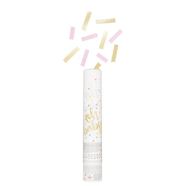 "Oh Baby" Pink and Gold Confetti Cannon-CDU