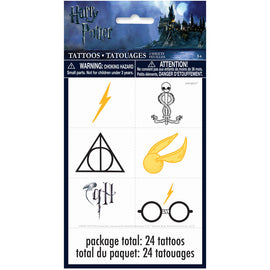 Harry Potter Color Tattoo Sheets, 4ct