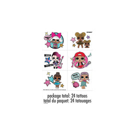 LOL Surprise Color Tattoo Sheets, 4ct