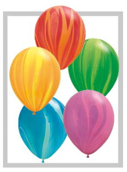 Latex Balloons High Count Bag - Agate Rainbow