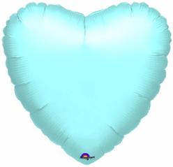 Foil Balloon - 18" Heart Pst Blue