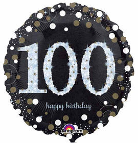 Foil Balloon - Sparkling Birthday 100