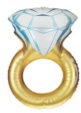 Super Shape Foil Balloon Engagment Ring,Ea