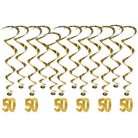 50th Anniversary Whirls 6 whirls w/icons; 6 plain whirls