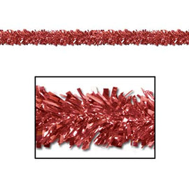 6-Ply Metallic Festooning Garland red