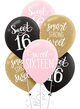 Blush Sixteen Latex Balloons