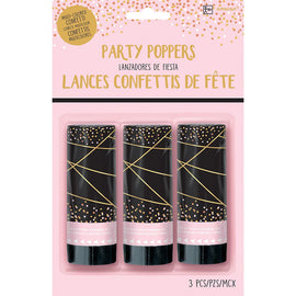 Blush Sixteen Confetti Party Poppers
