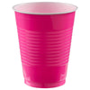 18 Oz. Plastic Cups, 50 Count. - Bright Pink