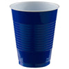 18 Oz. Plastic Cups, 50 Count. - Bright Royal Blue