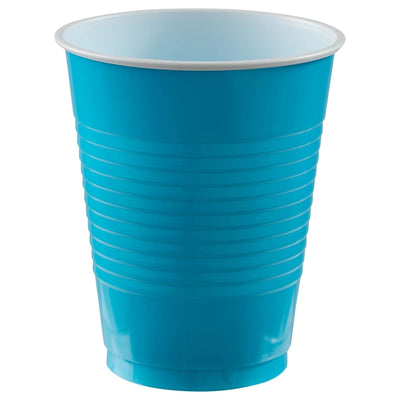 18 Oz. Plastic Cups, 50 Count. - Caribbean