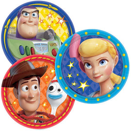 Disney/Pixar Toy Story 4 Assorted Round Plates, 7"