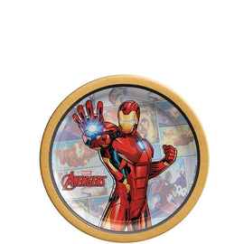 Iron Man 7" Round Plates
