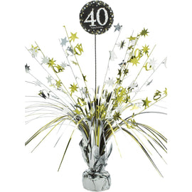 Sparkling Celebration 40th Birthday Spray Centerpiece