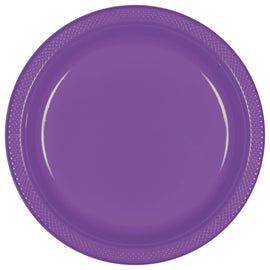 Purple Plastic Plates, 10 1/4"