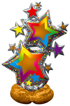 Colorful Star Cluster AirLoonz Foil Balloon