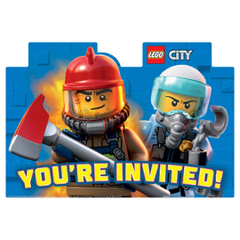 Lego City Postcard Invitations