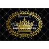 Customizable Yard Sign / Lawn Sign Welcome Baby Shower Royal Gold On Black