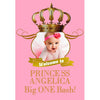 Customizable Yard Sign / Lawn Sign Welcome Birthday Big One Bash Royal Pink W/Photo