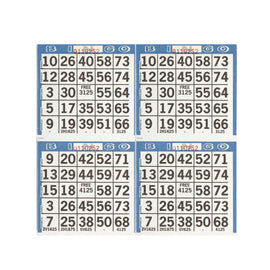 Bingo Sheets - 75 Sheets (4 Games/Sheet) = 300 Games